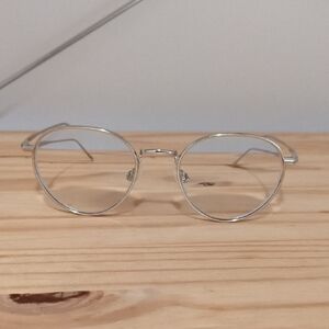 Warby Parker Ezra Silver Titanium Frames